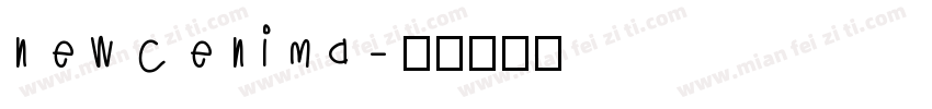 new cenima字体转换